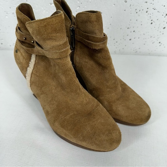 UGG Women's size 8.5 Alexandra Tan Suede Ankle Boots Booties - Picture 1 of 15